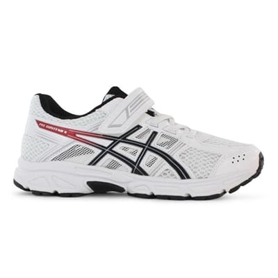 Fitness Mania - ASICS Kids (Boys) Pre Contend 4 PS White / Onyx / Classic Red