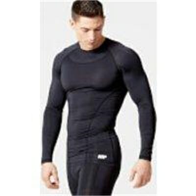 Fitness Mania - Charge Compression Long Sleeve Top - XXL - Black