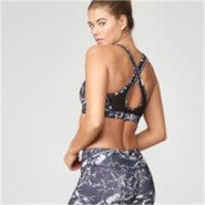 Fitness Mania - Loud Marble Sports Bra - L - Black