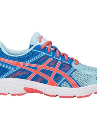 Fitness Mania - Asics Gel Contend 4 GS - Kids Girls Running Shoes - Porcelain Blue/Flash Coral/Directoire Blue