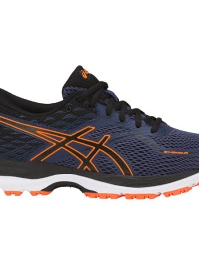 Fitness Mania - Asics Gel Cumulus 19 GS - Kids Boys Running Shoes - Indigo Blue/Black/Shocking Orange