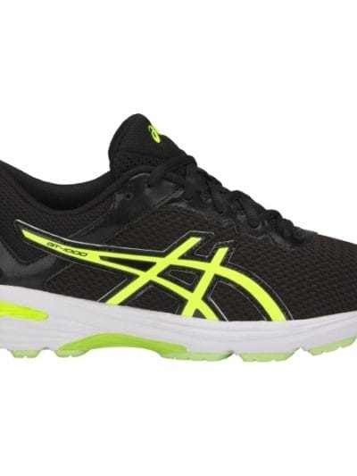 Fitness Mania - Asics Gel GT-1000 6 GS - Kids Boys Running Shoes - Black/Safety Yellow/White