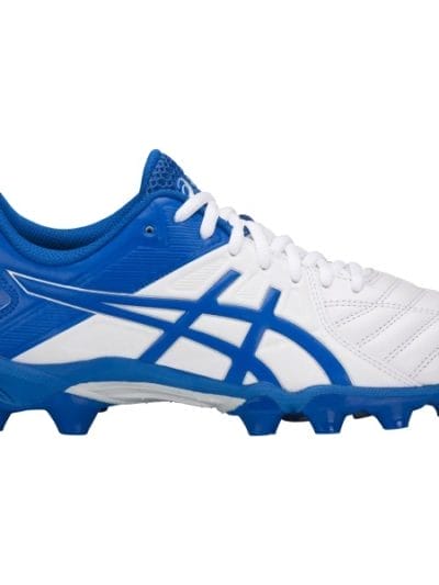 Fitness Mania - Asics Gel Lethal Ultimate GS 12 - Boys Football Boots - White/Victoria Blue/Silver