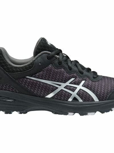 Fitness Mania - Asics Gel Netburner Professional GS - Kids Girls Netball Shoes - Black/Silver/Dark Grey