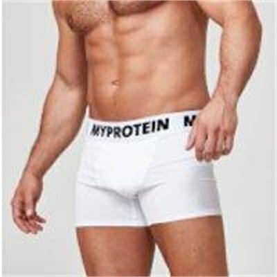 Fitness Mania - Classic Boxers - L - White/Navy
