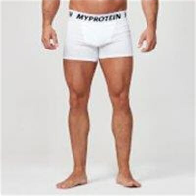 Fitness Mania - Classic Boxers - M - White/Navy