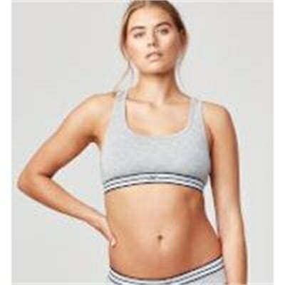 Fitness Mania - Logo Crop Top - L - Grey