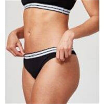 Fitness Mania - Logo Thong - XS - Black