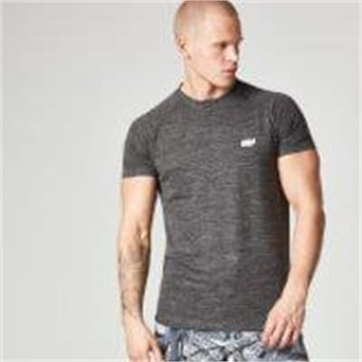 Fitness Mania - Performance Short-Sleeve Top - L - Charcoal Marl