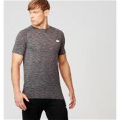 Fitness Mania - Performance Short-Sleeve Top - M - Charcoal Marl