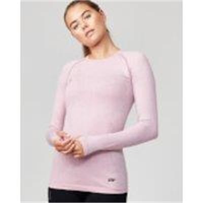 Fitness Mania - Seamless Long Sleeve T-Shirt - M - Salt Pink