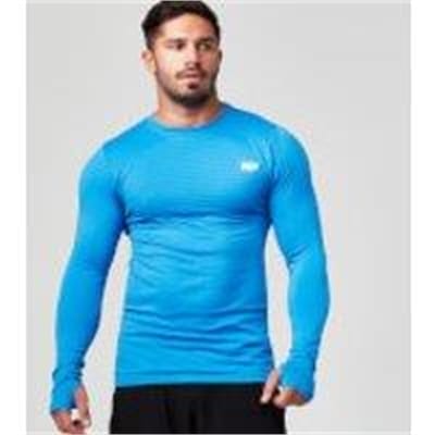 Fitness Mania - Seamless Long Sleeve T-Shirt - S - Dark Blue