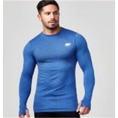 Fitness Mania - Seamless Long Sleeve T-Shirt - XXL - Navy