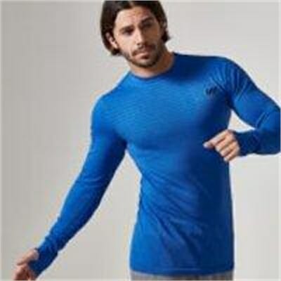 Fitness Mania - Seamless Long-Sleeve T-Shirt - XXL - Royal Blue