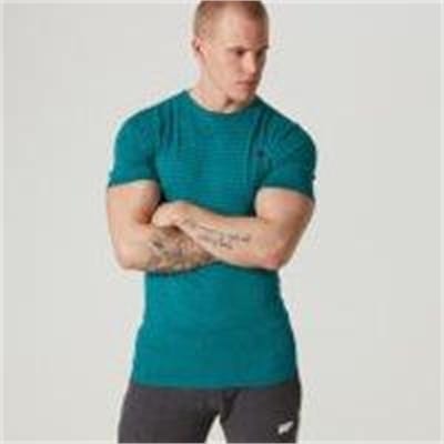 Fitness Mania - Seamless Short-Sleeve T-Shirt - XXL - Teal