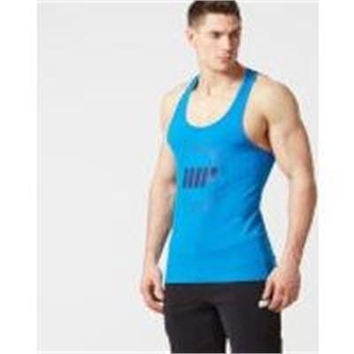 Fitness Mania - Slogan Stringer Vest - XXL - Blue