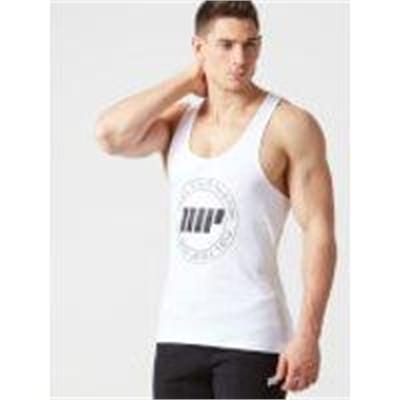 Fitness Mania - Slogan Stringer Vest - XXL - White