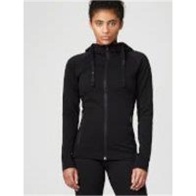 Fitness Mania - Superlite Slim Fit Zip Up Hoodie - S - Black