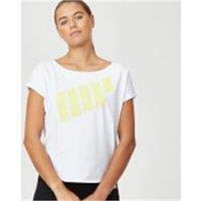 Fitness Mania - The Original Scoop T-Shirt - L - White