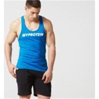 Fitness Mania - The Original Stringer Vest - Black - S - Blue