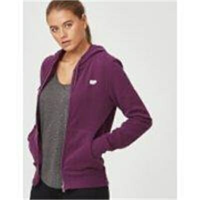 Fitness Mania - Tru-Fit Zip-Up Hoodie - L - Plum