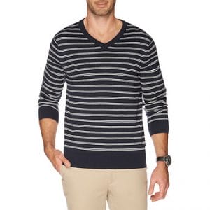 Fitness Mania - V-neck stripe sweater
