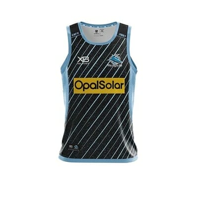 Fitness Mania - Cronulla Sharks Training Singlet 2018