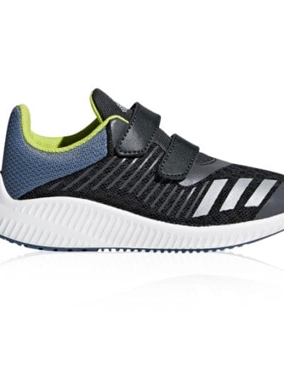 Fitness Mania - Adidas FortaRun Velcro - Kids Boys Running Shoes - Carbon/Silver Metallic/Raw Steel