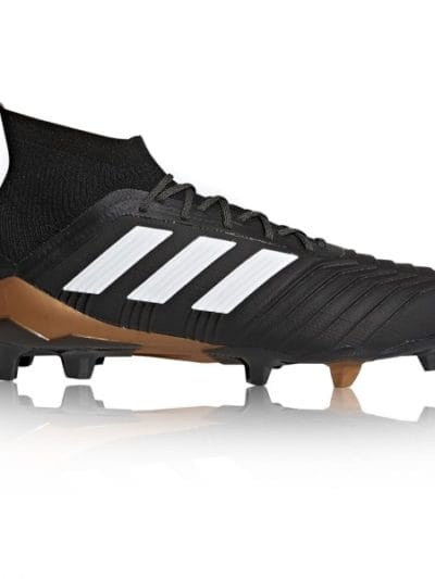 Fitness Mania - Adidas Predator 18.1 Firm Ground - Mens Football Boots - Core Black/White/Solar Red