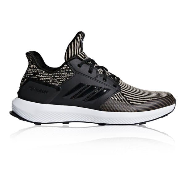 Fitness Mania - Adidas RapidaRun Knit- Kids Boys Running Shoes - Core Black/Core Black/White