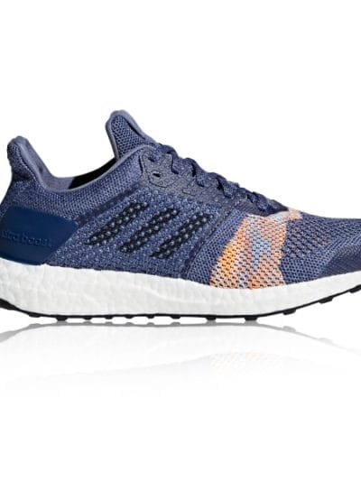 Fitness Mania - Adidas Ultra Boost ST - Womens Running Shoes - Raw Indigo/Noble Ink/Hi-Res Orange
