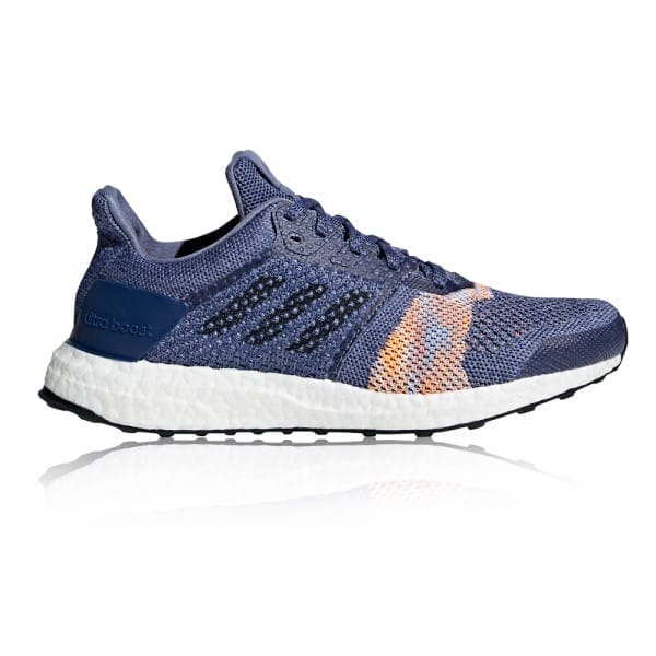 Fitness Mania - Adidas Ultra Boost ST - Womens Running Shoes - Raw Indigo/Noble Ink/Hi-Res Orange