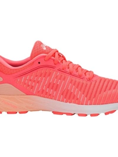 Fitness Mania - Asics DynaFlyte 2 - Womens Running Shoes - Flash Coral/White/Apricot Ice
