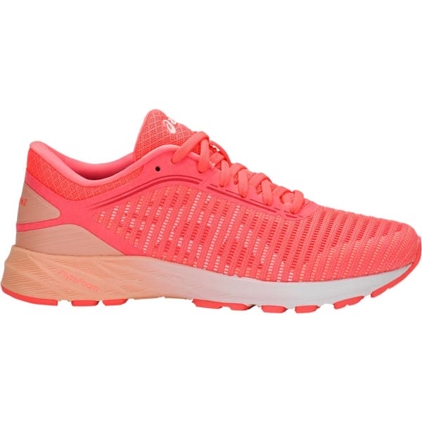 Fitness Mania - Asics DynaFlyte 2 - Womens Running Shoes - Flash Coral/White/Apricot Ice
