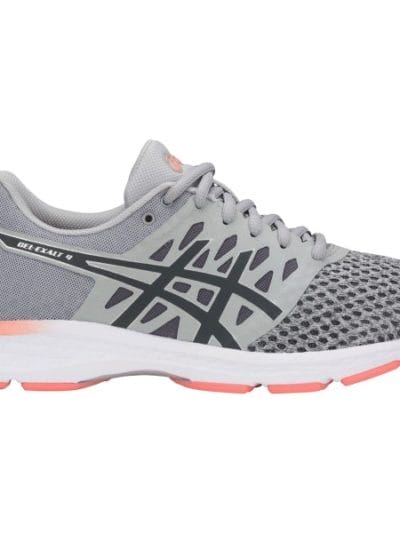 Fitness Mania - Asics Gel Exalt 4 - Womens Running Shoes - Mid Grey/Carbon/Begonia Pink