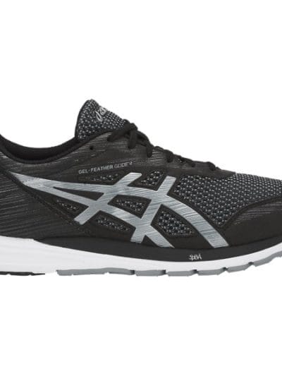 Fitness Mania - Asics Gel Feather Glide 4 - Mens Running Shoes - Black/Stone Grey/White