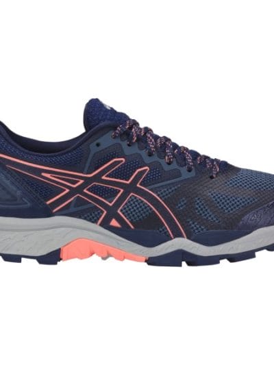 Fitness Mania - Asics Gel Fuji Trabuco 6 - Womens Trail Running Shoes - Indigo Blue/Begonia Pink/Smoke Blue