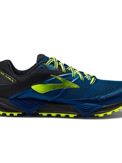 Fitness Mania - Brooks Cascadia 12 - Mens Trail Running Shoes - Blue/Black/Nightlife