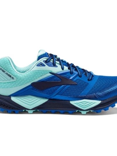 Fitness Mania - Brooks Cascadia 12 - Womens Trail Running Shoes - Navy/Blue/Mint
