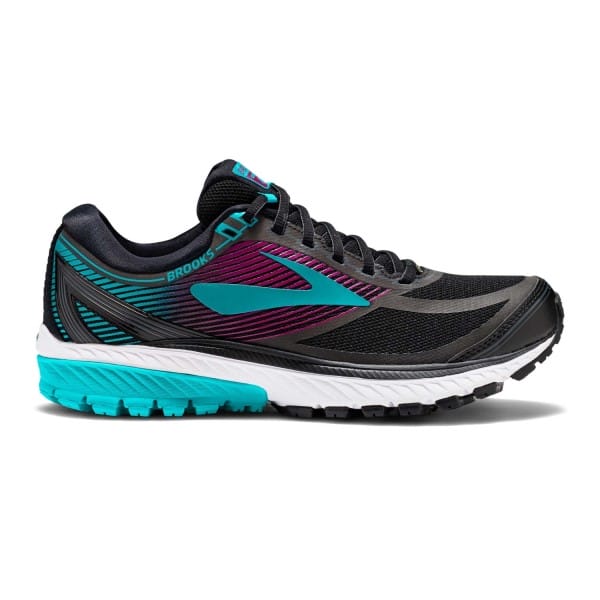 Fitness Mania - Brooks Ghost GTX 10 - Womens Running Shoes - Black/Peacock Purple/Hollyhock