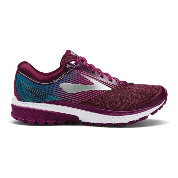 Fitness Mania - Brooks Knitted Ghost 10 - Womens Running Shoes - Purple/Pink/Teal