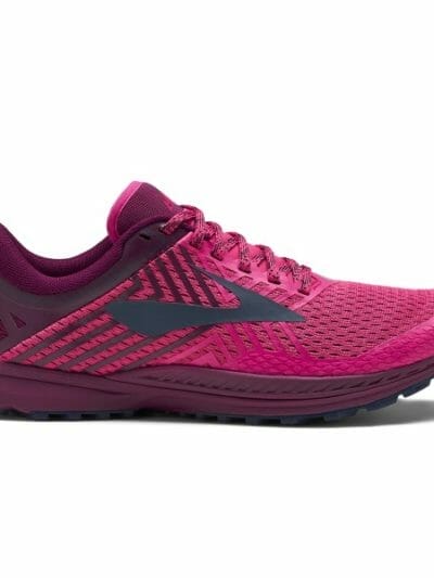 Fitness Mania - Brooks Mazama 2 - Womens Trail Running Shoes - Pink/Plum/Navy