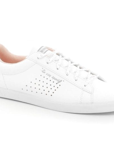 Fitness Mania - Le Coq Sportif Agate Lo - Womens Casual Shoes - Optical White/English Rose