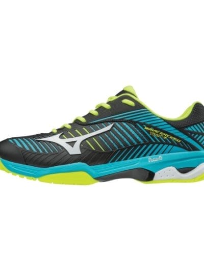 Fitness Mania - Mizuno Wave Exceed Tour 3 AC - Mens Court Shoes - Blue Atoll/Black/Green