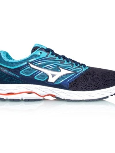 Fitness Mania - Mizuno Wave Shadow - Mens Running Shoes - Eclipse/Silver/Red Orange