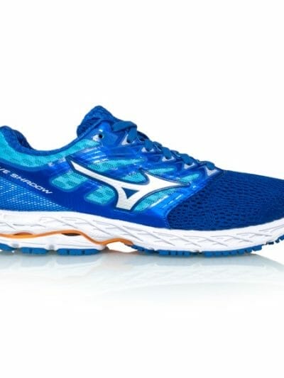 Fitness Mania - Mizuno Wave Shadow - Womens Running Shoes - Dazzling Blue/White/Orange
