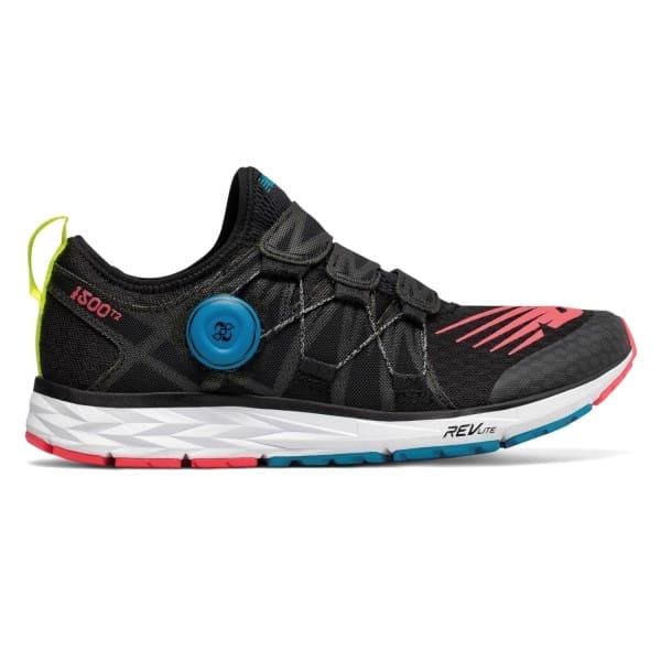 Fitness Mania - New Balance 1500v4 - Womens Running Shoes - Black/Hi Lite Yellow/Vivid Coral