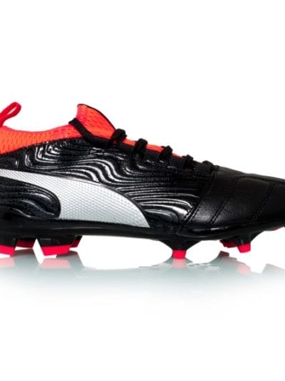 Fitness Mania - Puma One 18.3 FG - Mens Football Boots - Black/Silver/Red