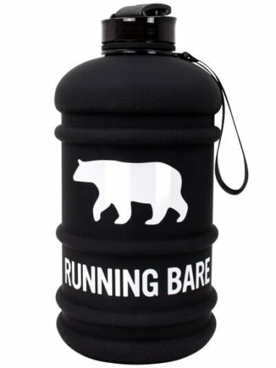 Fitness Mania - Running Bare H20 Bear Water Bottle - 2.2L - Matt Black