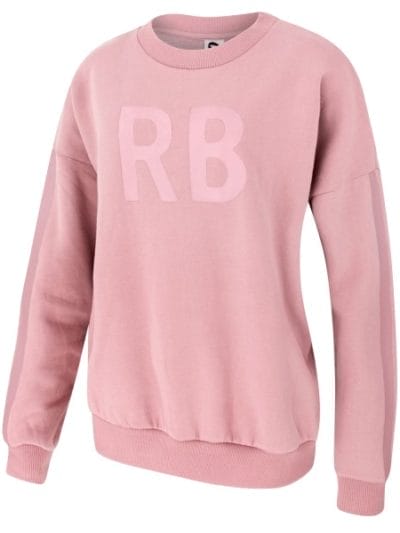 Fitness Mania - Running Bare Oversized Womens Crew Sweatshirt - Pink